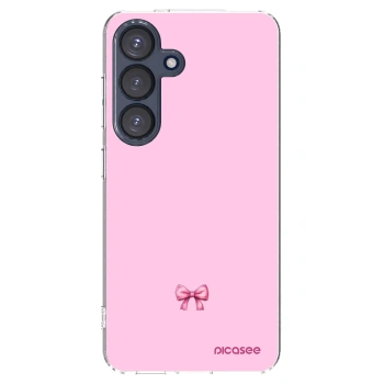 Picasee husă transparentă din silicon pentru Samsung Galaxy S25 5G - Blush bow