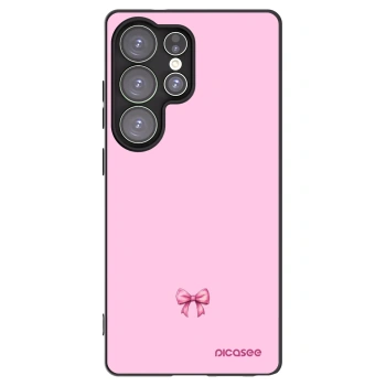 Picasee husă neagră din silicon pentru Samsung Galaxy S25 Ultra 5G - Blush bow