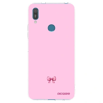 Picasee husă transparentă din silicon pentru Huawei Y7 2019 - Blush bow