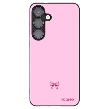 Picasee husă neagră din silicon pentru Samsung Galaxy S25+ 5G - Blush bow