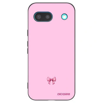 Picasee husă neagră din silicon pentru Google Pixel 8a - Blush bow