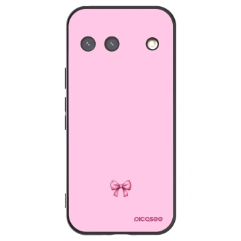 Picasee husă neagră din silicon pentru Google Pixel 9 - Blush bow