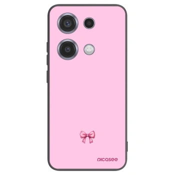 Picasee husă neagră din silicon pentru Xiaomi Redmi Note 14S - Blush bow