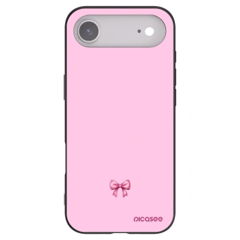 Picasee husă neagră din silicon pentru Apple iPhone Air - Blush bow