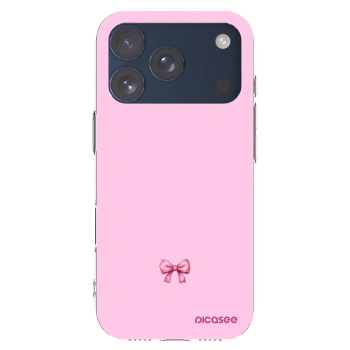 Picasee husă transparentă din silicon pentru Apple iPhone 17 Pro - Blush bow