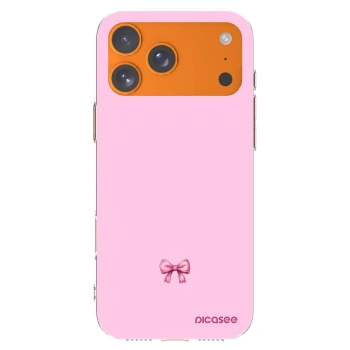 Picasee husă transparentă din silicon pentru Apple iPhone 17 Pro Max - Blush bow