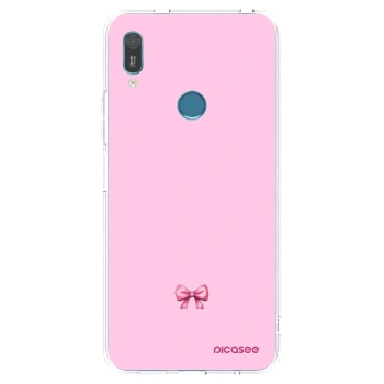 Picasee husă transparentă din silicon pentru Huawei Y6 2019 - Blush bow