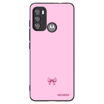 Picasee husă neagră din silicon pentru Motorola Edge 60 5G - Blush bow