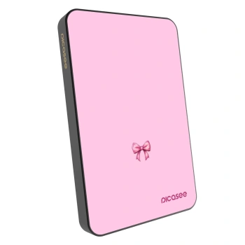 Powerbank cu MagSafe 5 000 mAh cu design propriu Gri - Blush bow