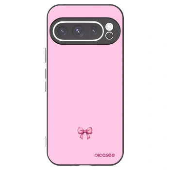 Picasee husă neagră din silicon pentru Google Pixel 9 Pro XL - Blush bow