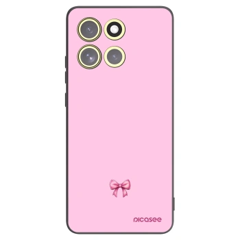 Picasee husă neagră din silicon pentru Motorola Moto G86 5G - Blush bow