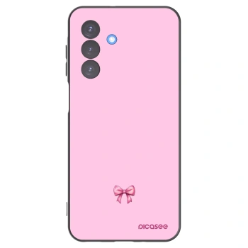 Picasee husă neagră din silicon pentru Samsung Galaxy A17 5G - Blush bow