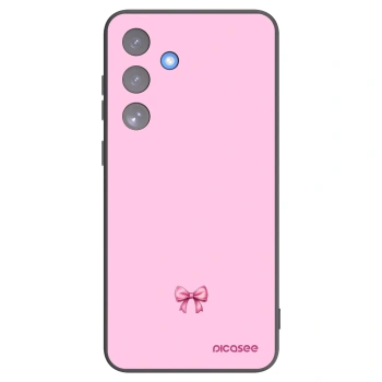 Picasee husă neagră din silicon pentru Samsung Galaxy S25 FE 5G - Blush bow