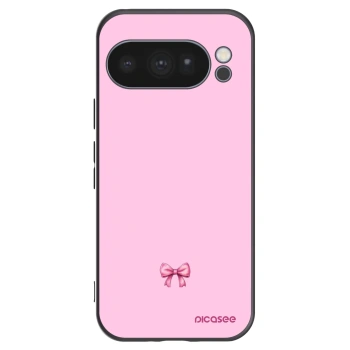 Picasee husă neagră din silicon pentru Google Pixel 10 Pro - Blush bow