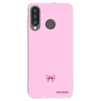 Picasee husă transparentă din silicon pentru Huawei P30 Lite - Blush bow