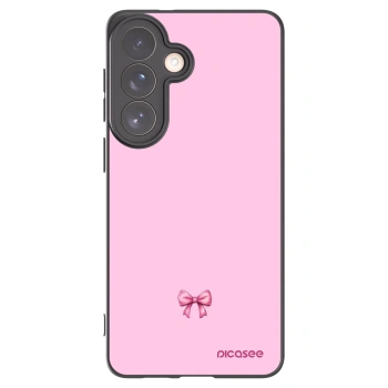 Picasee husă neagră din silicon pentru Samsung Galaxy S26+ - Blush bow