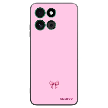Picasee husă neagră din silicon pentru Motorola Moto G57 Power - Blush bow