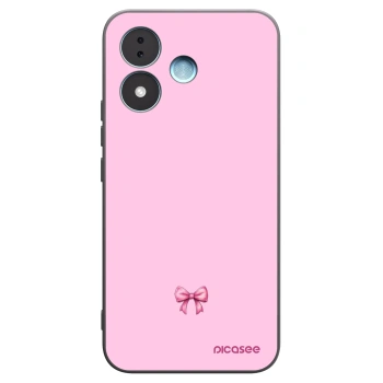 Picasee husă neagră din silicon pentru Xiaomi Redmi Note 17 5G - Blush bow