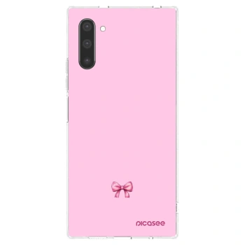 Picasee husă transparentă din silicon pentru Samsung Galaxy Note 10 N970F - Blush bow