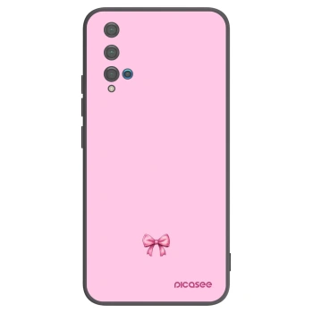 Picasee husă neagră din silicon pentru Huawei Nova 5T - Blush bow
