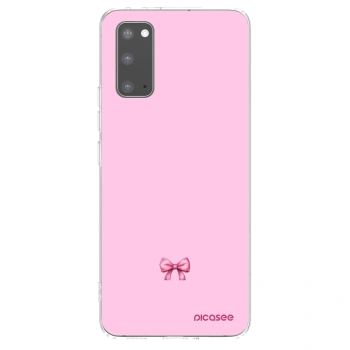 Picasee husă transparentă din silicon pentru Samsung Galaxy S20 G980F - Blush bow