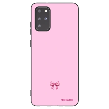 Picasee husă neagră din silicon pentru Samsung Galaxy S20+ G985F - Blush bow