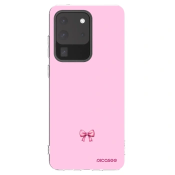 Picasee husă transparentă din silicon pentru Samsung Galaxy S20 Ultra 5G G988F - Blush bow