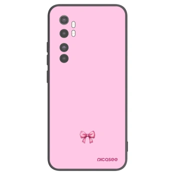 Picasee husă neagră din silicon pentru Xiaomi Mi Note 10 Lite - Blush bow