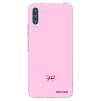 Picasee husă transparentă din silicon pentru Samsung Galaxy A30s A307F - Blush bow