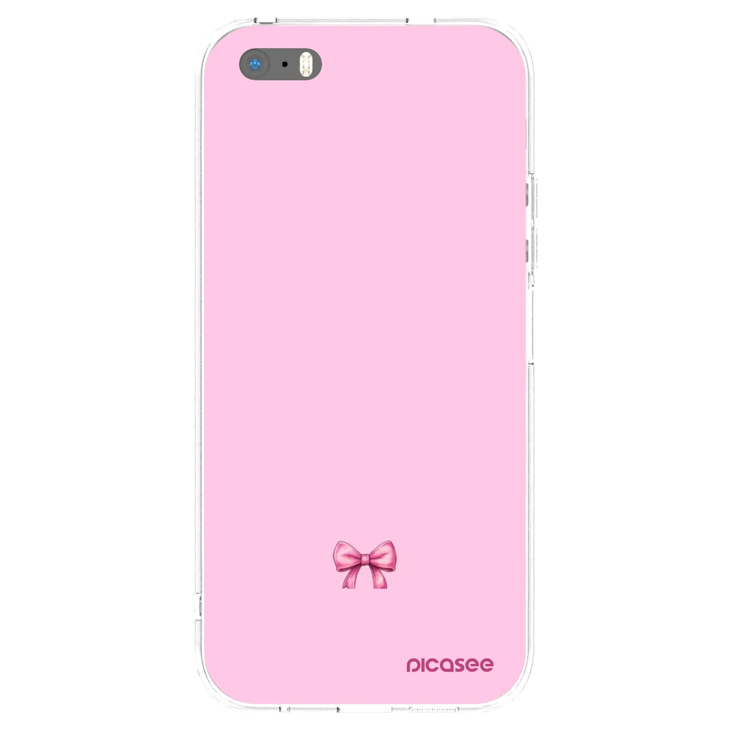 Picasee husă transparentă din silicon pentru Apple iPhone 5/5S/SE - Blush bow
