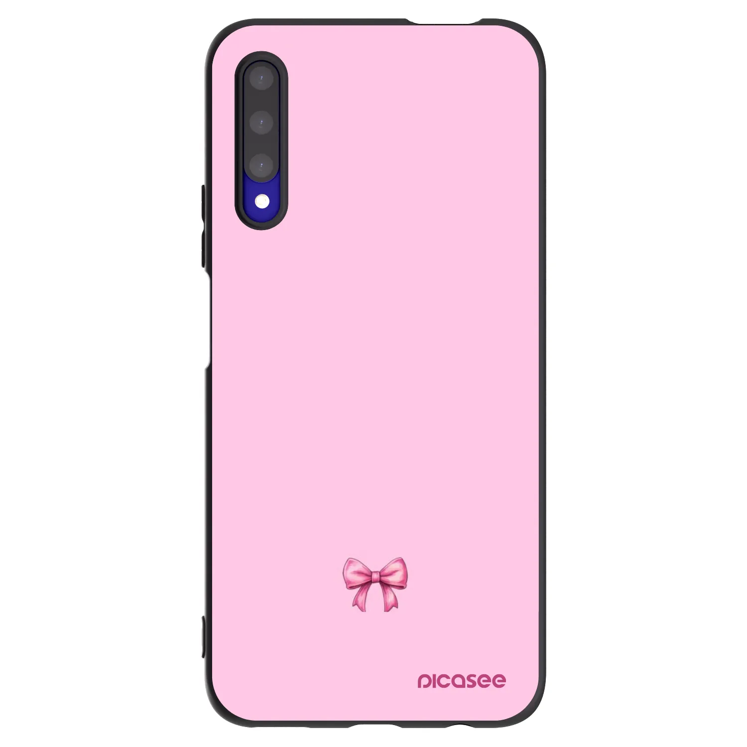 Picasee husă neagră din silicon pentru Honor 9X Pro - Blush bow