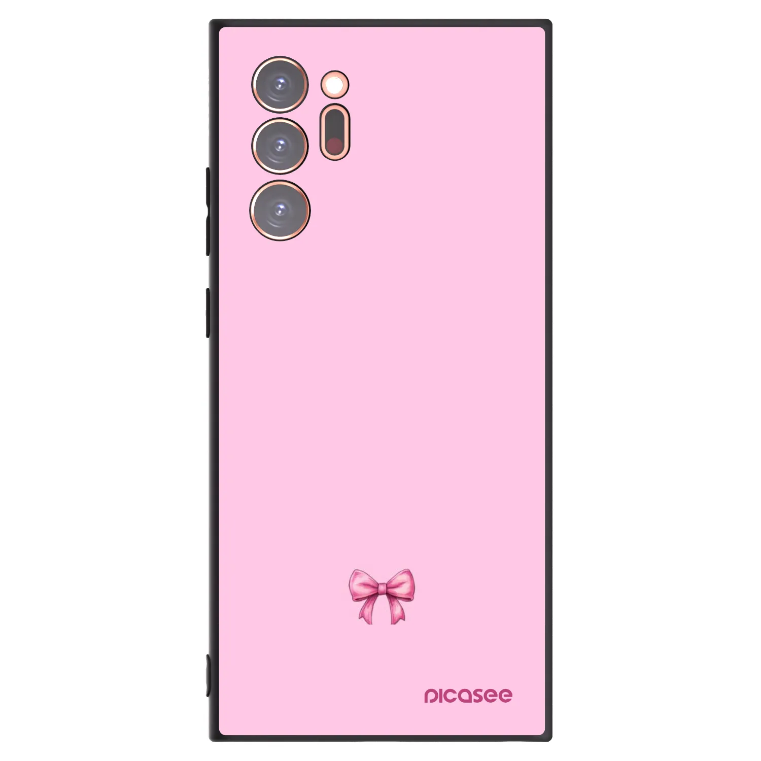 Picasee husă neagră din silicon pentru Samsung Galaxy Note 20 Ultra - Blush bow