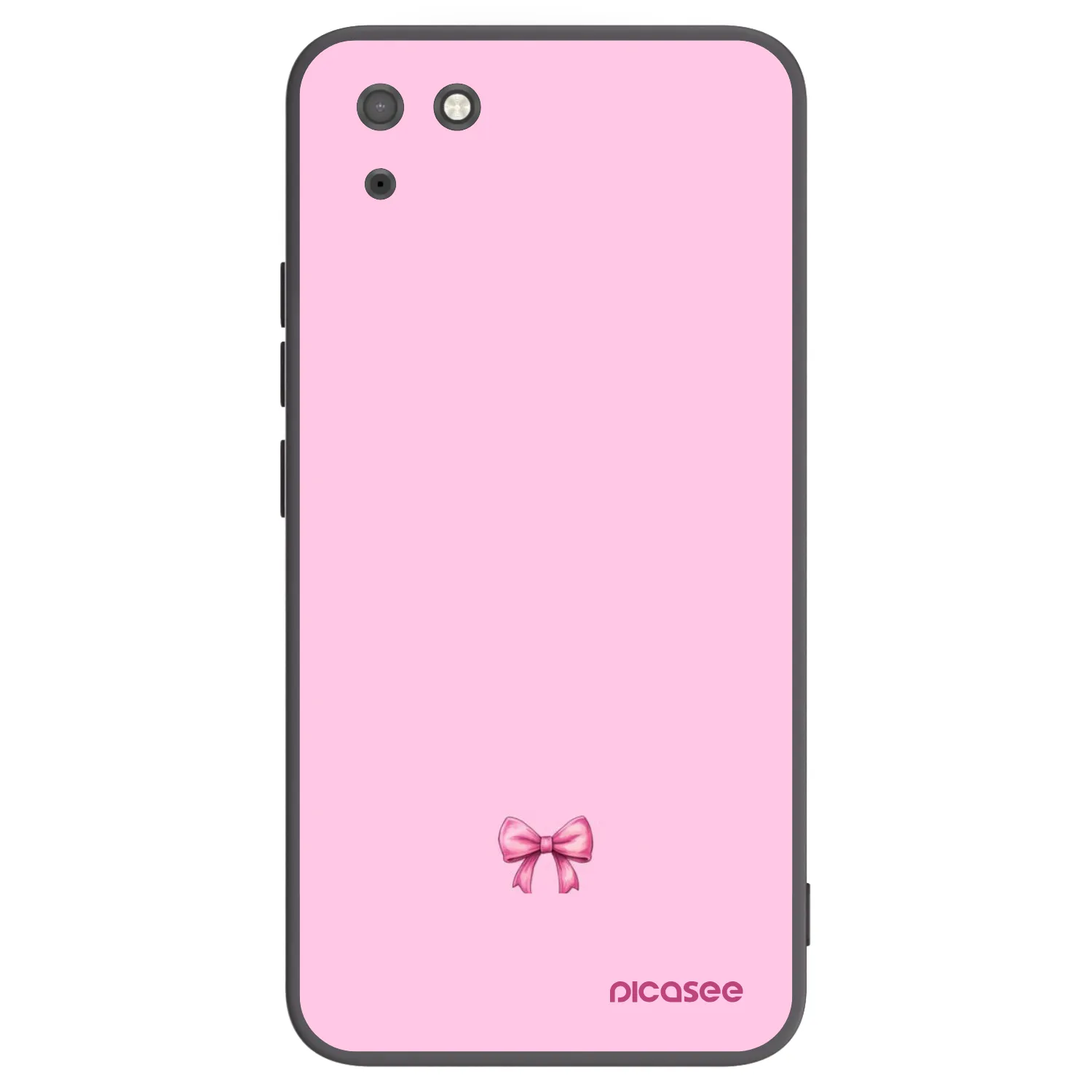 Picasee husă neagră din silicon pentru Huawei Y5P - Blush bow