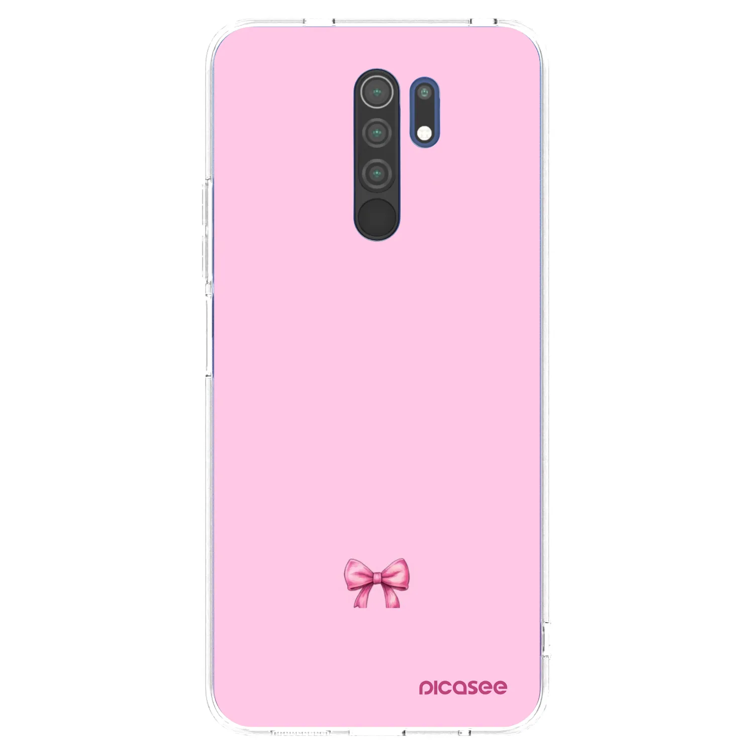 Picasee husă transparentă din silicon pentru Xiaomi Redmi 9 - Blush bow