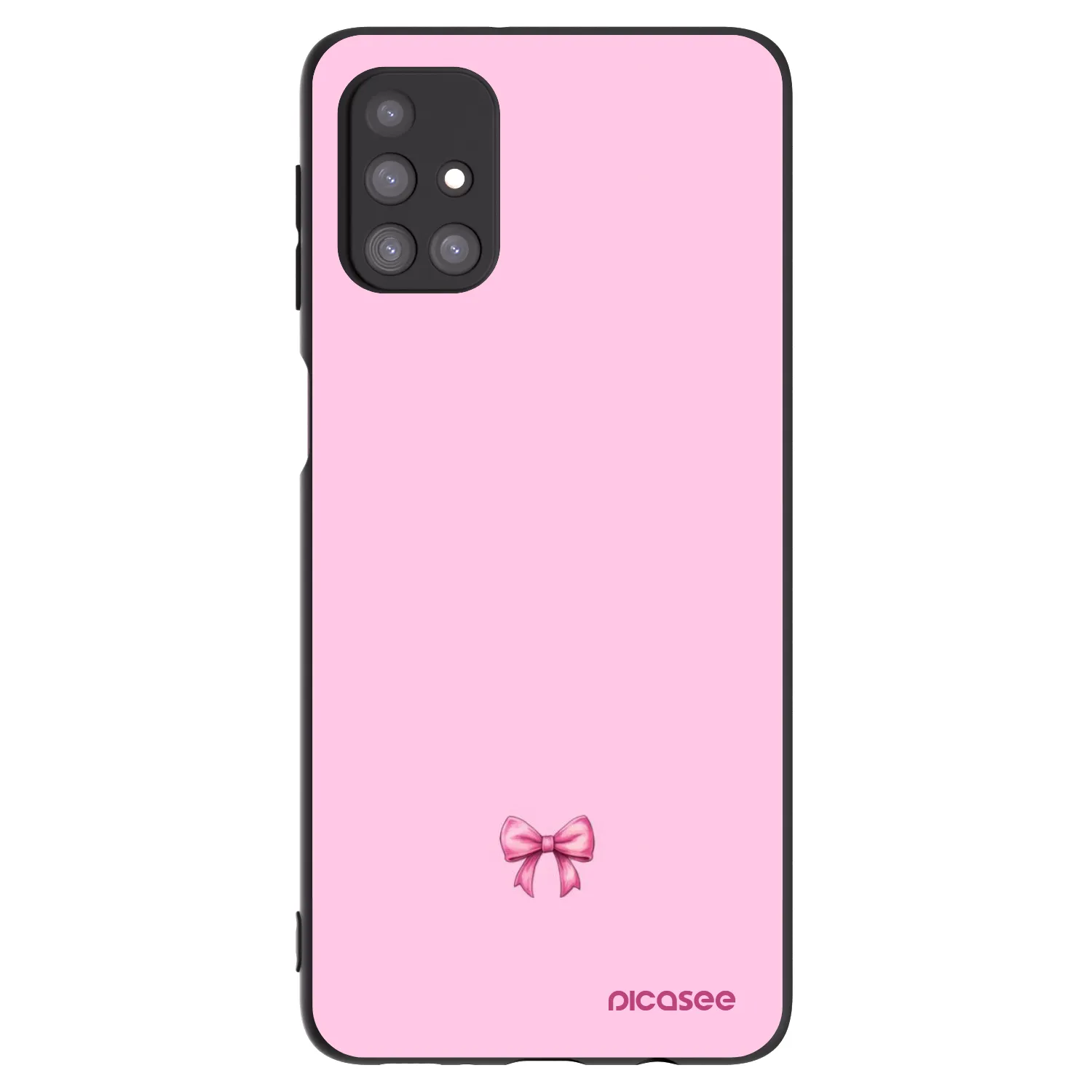 Picasee husă neagră din silicon pentru Samsung Galaxy M31s - Blush bow