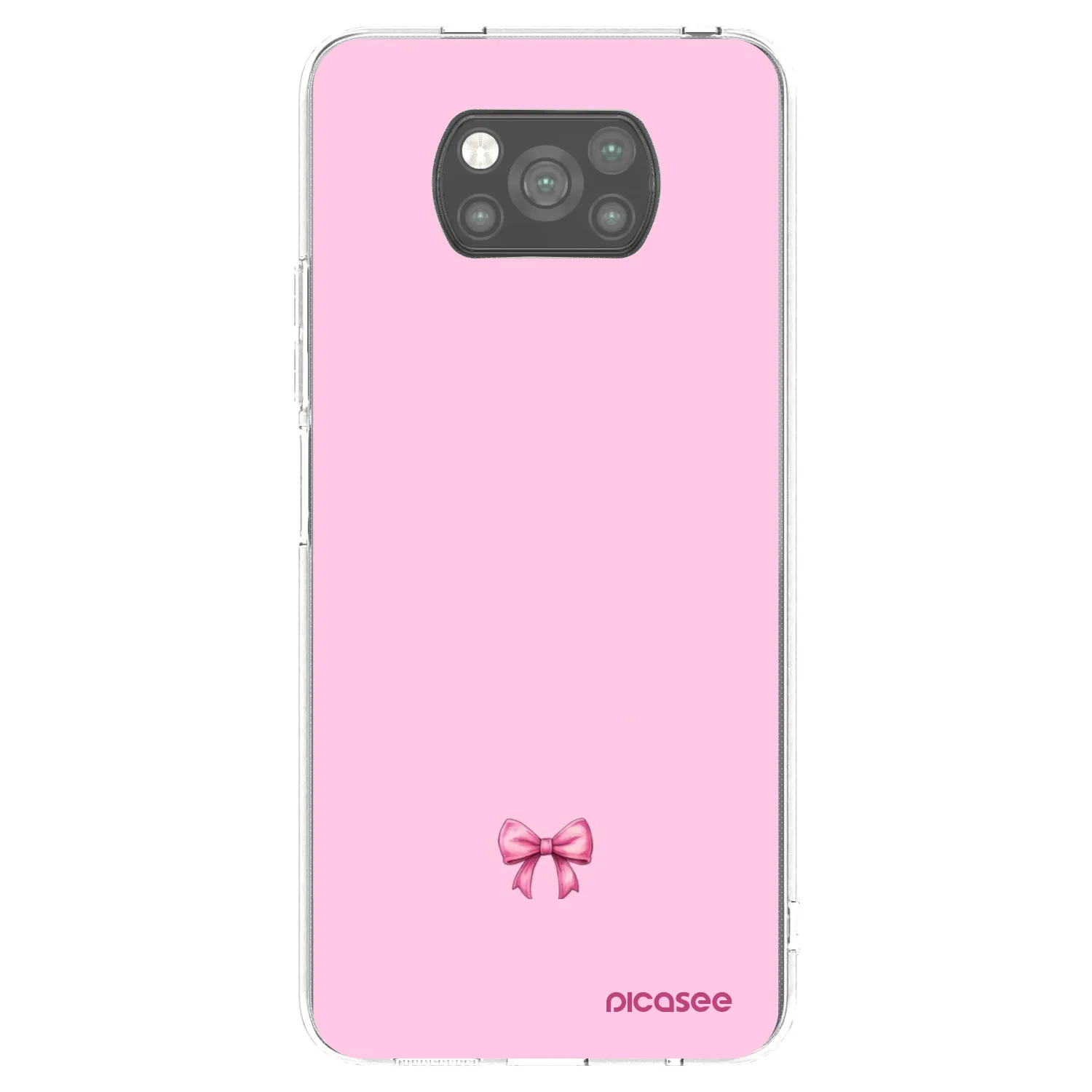 Picasee husă neagră din silicon pentru Xiaomi Poco X3 - Blush bow
