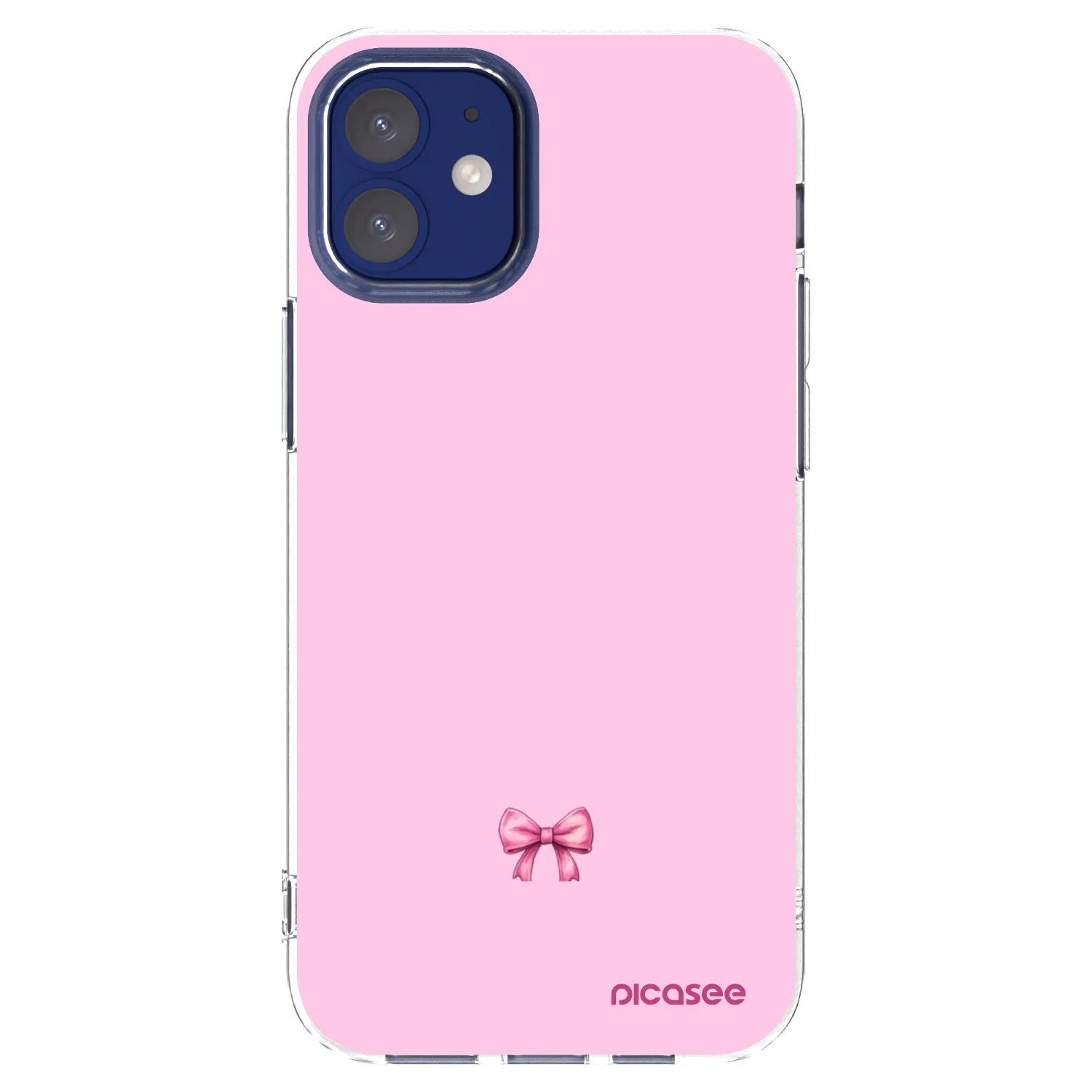Picasee husă transparentă din silicon pentru Apple iPhone 12 mini - Blush bow