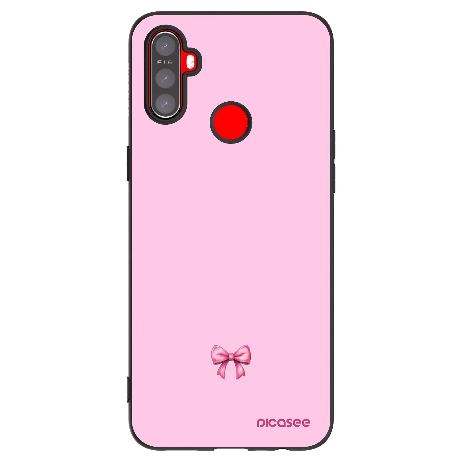 Picasee husă neagră din silicon pentru Realme C3 - Blush bow