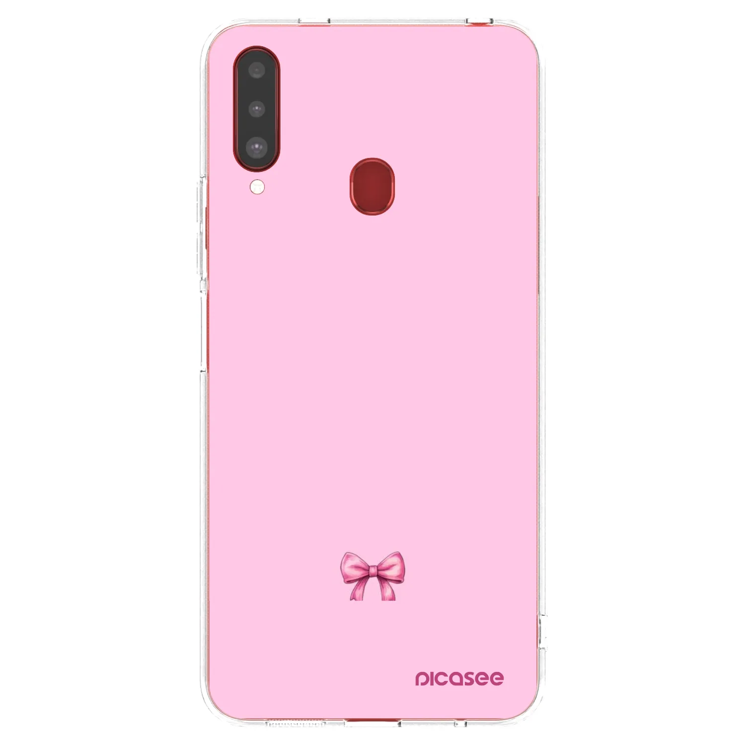 Picasee husă transparentă din silicon pentru Samsung Galaxy A20s - Blush bow