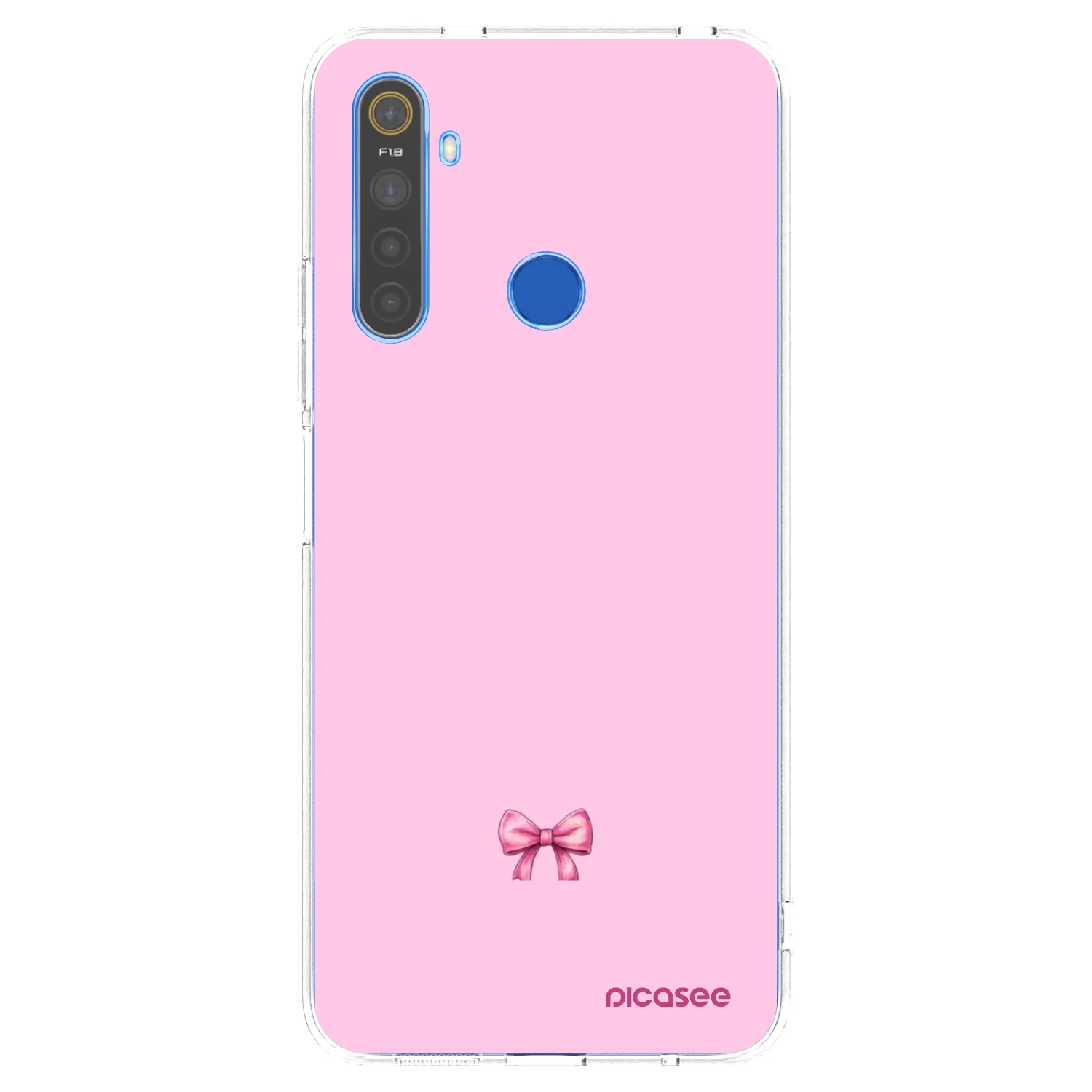 Picasee husă transparentă din silicon pentru Realme 5 - Blush bow