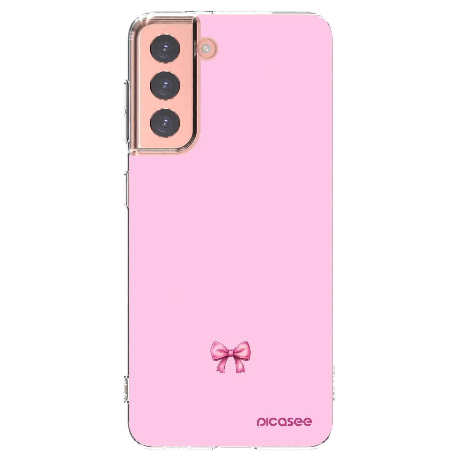Picasee husă transparentă din silicon pentru Samsung Galaxy S21 5G G991B - Blush bow