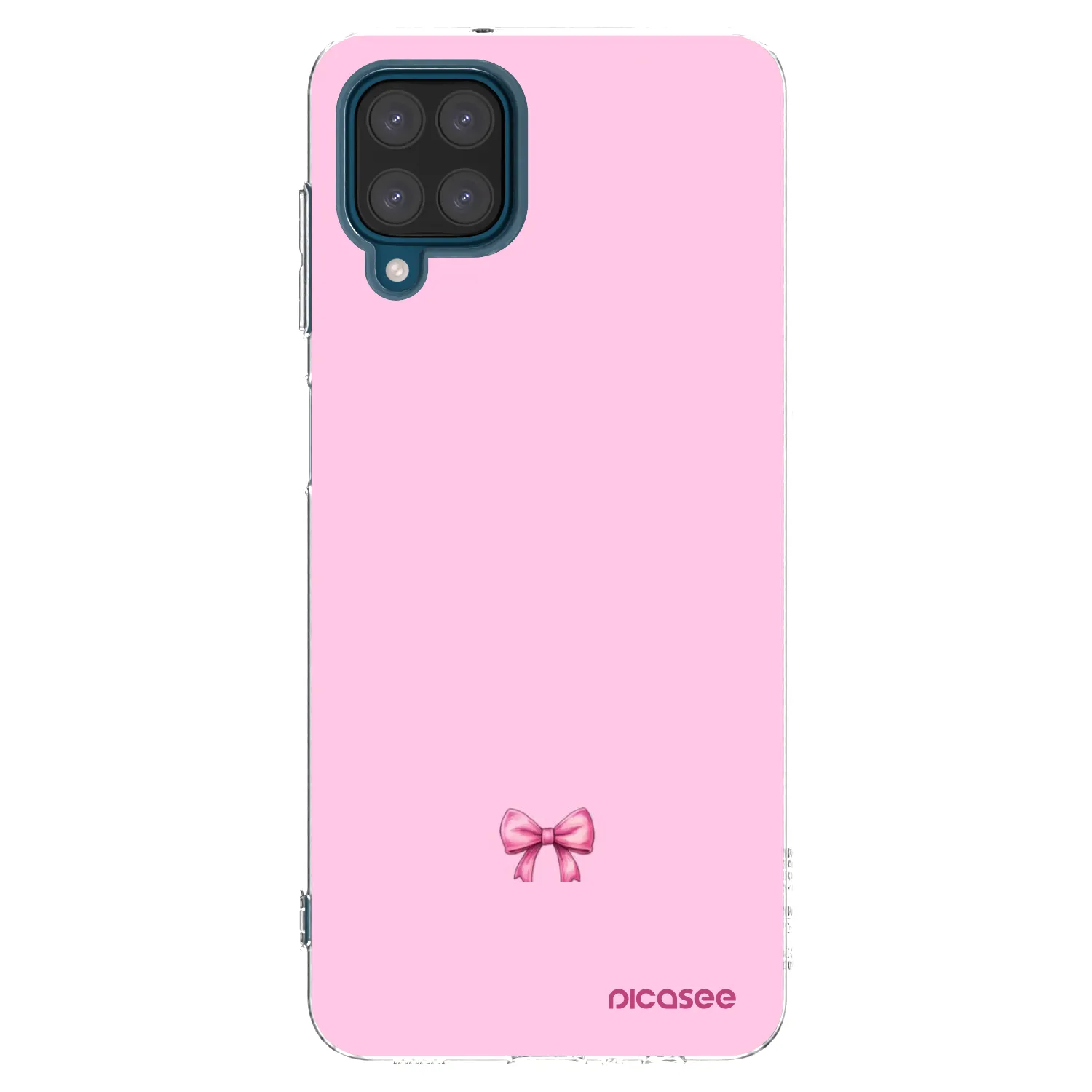 Picasee husă transparentă din silicon pentru Samsung Galaxy A12 A125F - Blush bow