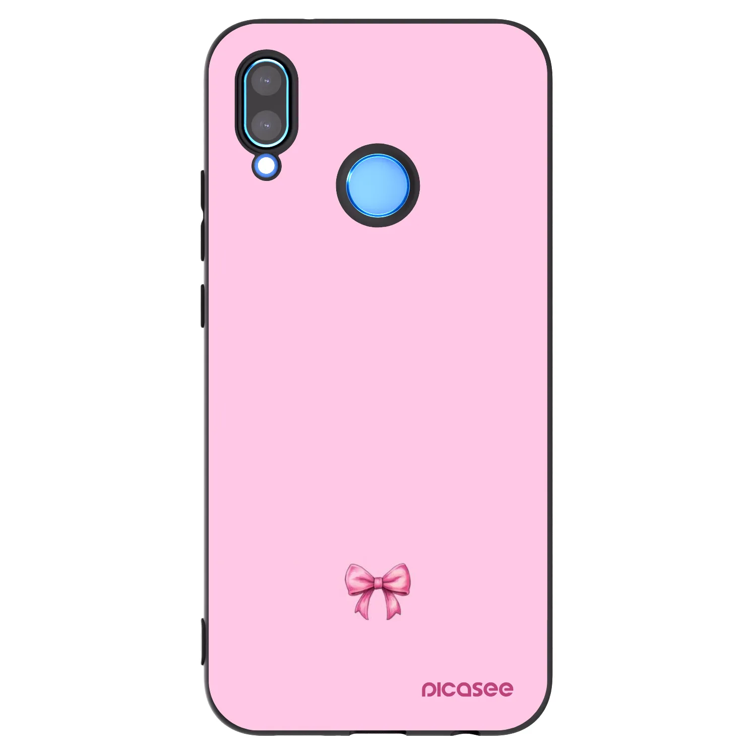 Picasee husă neagră din silicon pentru Huawei P20 Lite - Blush bow
