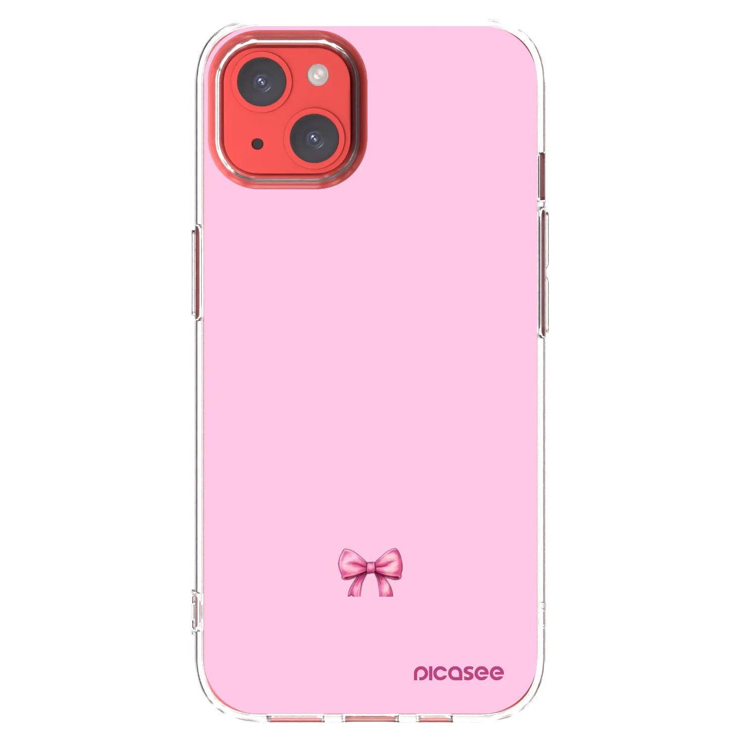 Picasee husă transparentă din silicon pentru Apple iPhone 13 - Blush bow