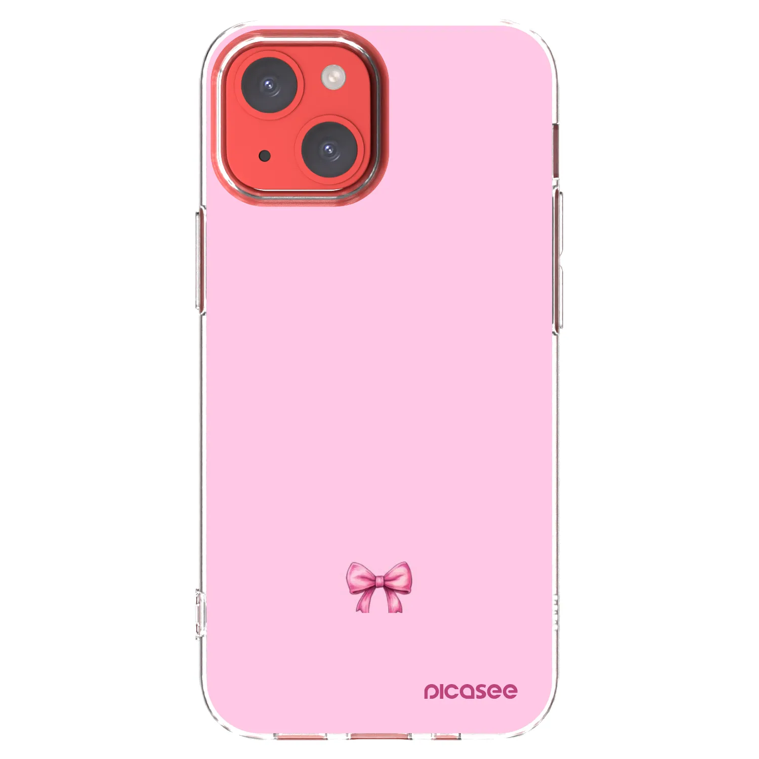 Picasee husă transparentă din silicon pentru Apple iPhone 13 mini - Blush bow