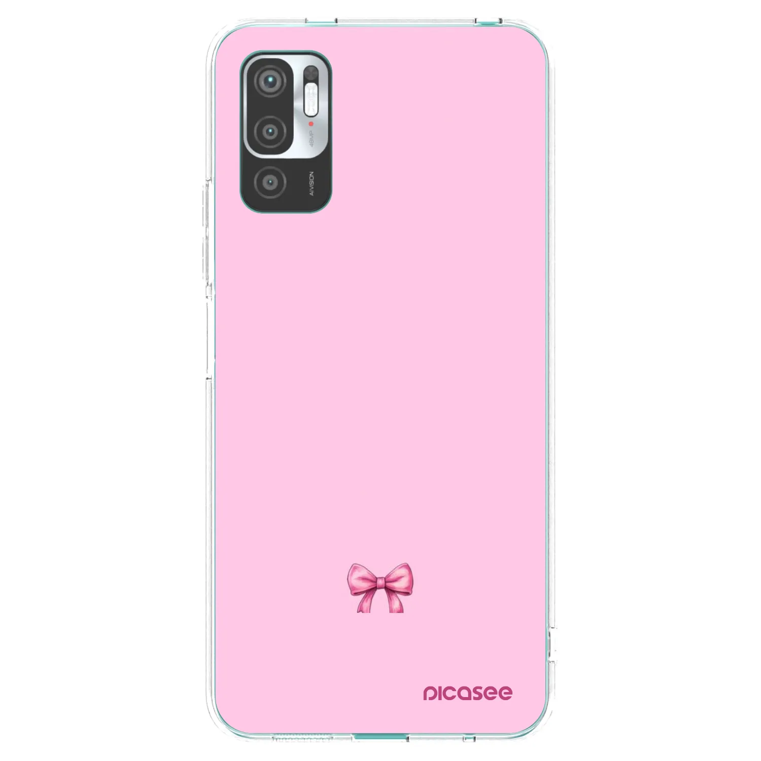 Picasee husă transparentă din silicon pentru Xiaomi Redmi Note 10 5G - Blush bow