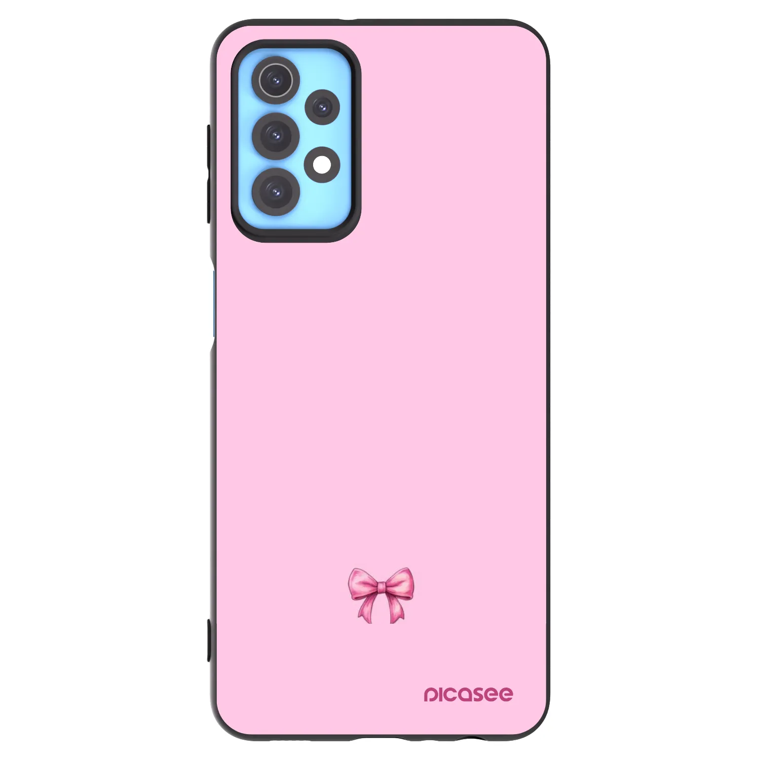Picasee husă neagră din silicon pentru Samsung Galaxy A32 4G SM-A325F - Blush bow