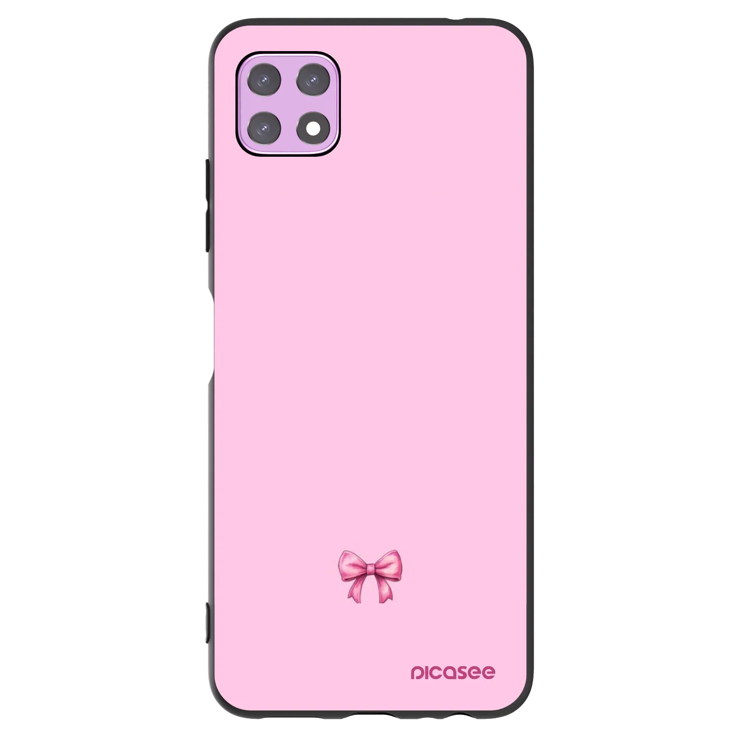 Picasee husă neagră din silicon pentru Samsung Galaxy A22 A226B 5G - Blush bow