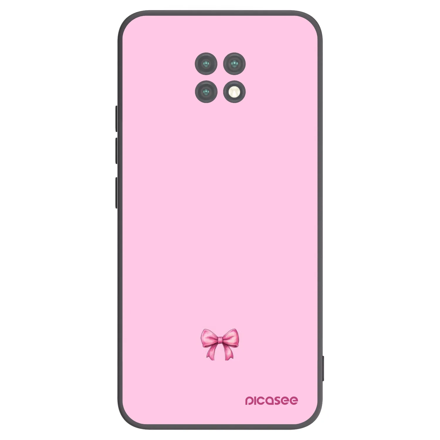 Picasee husă neagră din silicon pentru Xiaomi Redmi Note 9T - Blush bow