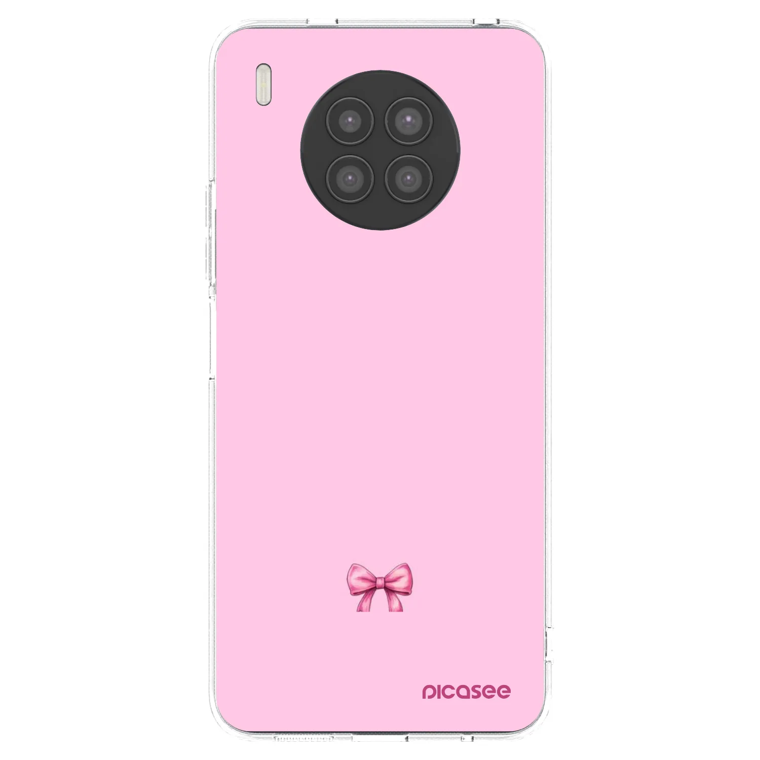 Picasee husă transparentă din silicon pentru Huawei Nova 8i - Blush bow